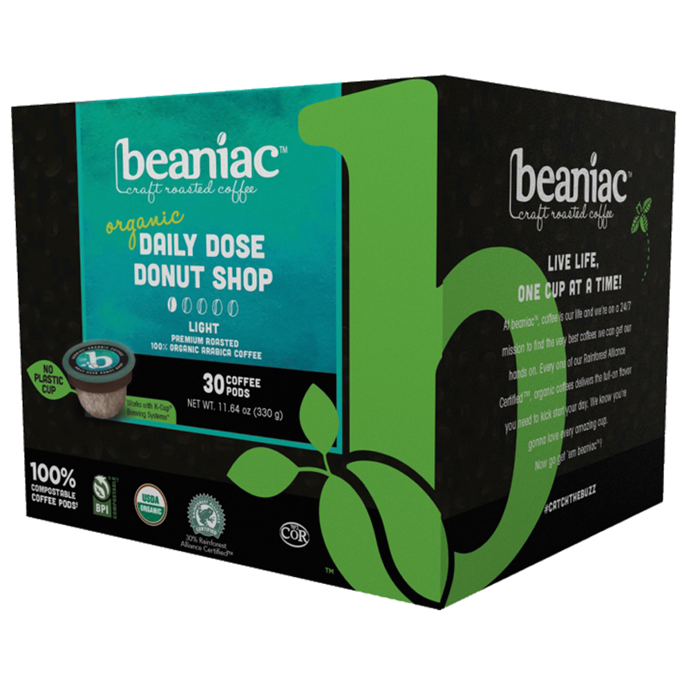 beaniac Daily Dose Donut Shop Coffee Pods